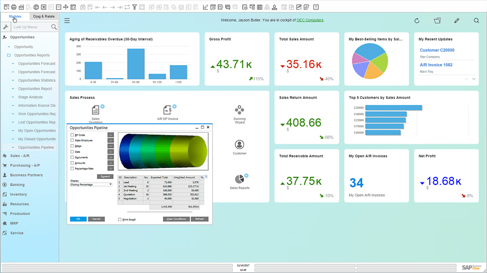 SAP Business One - SAP - ERP - Supply chain