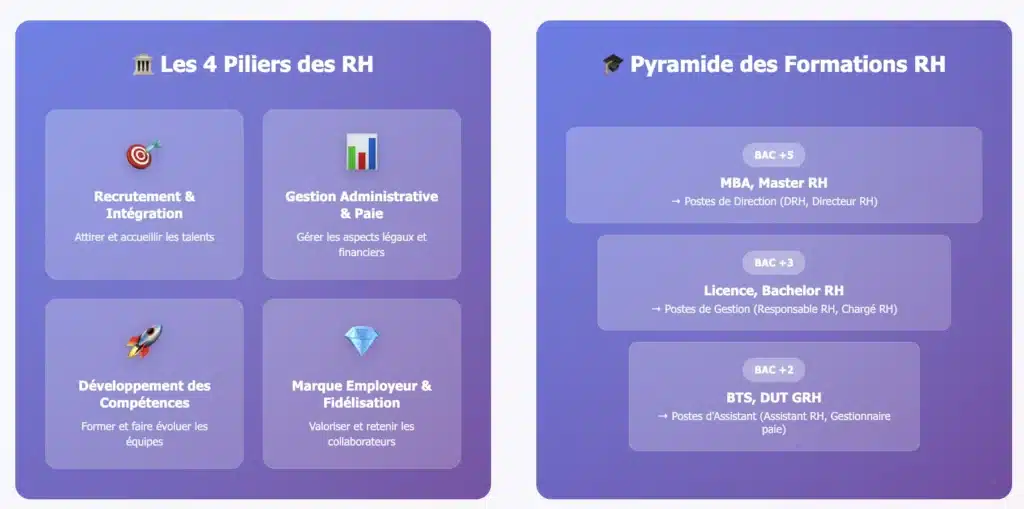 graphique expliquant le rôle des ressources humaines 