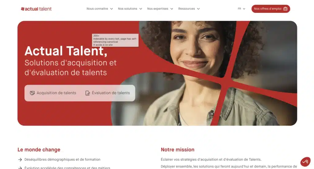 cabinet de recrutement actual talent